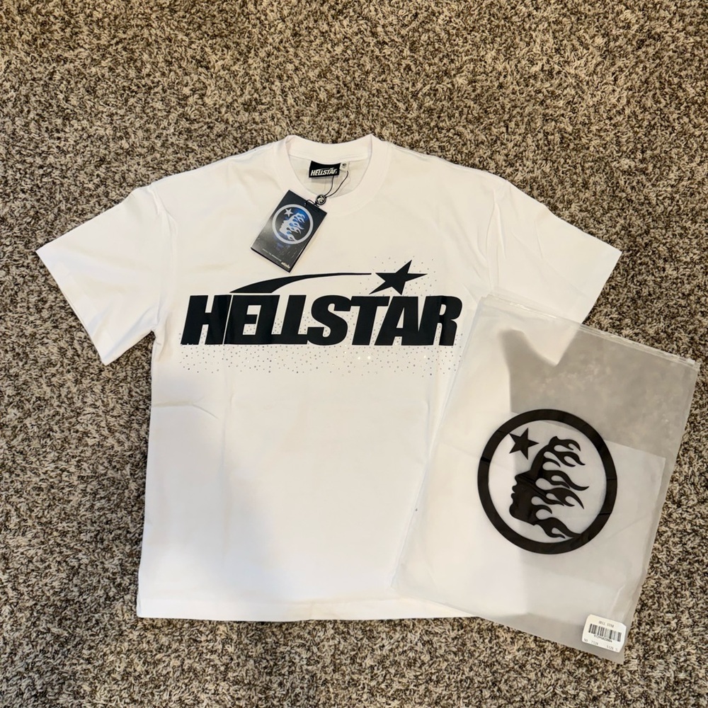 Hellstar White Short Sleeve Tee